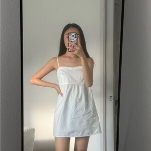 NWT Brandy Melville Holly Babydoll Dress White